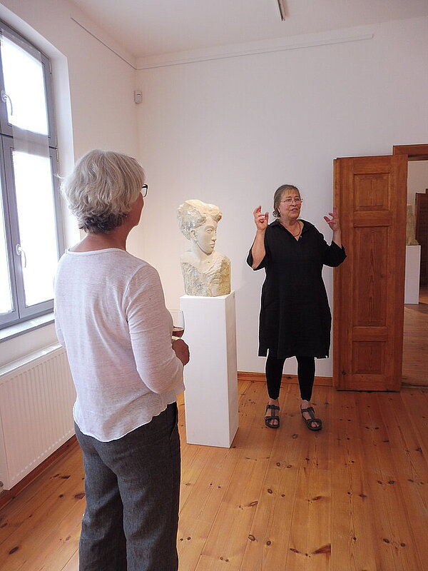 Kunsthaus Koldenhof, Gudrun Kühne, Skulptur Manfred Strehlau, Zeichnung