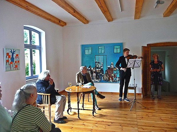 Kunsthaus Koldenhof, Ausstellungseröffnung Peter Herrmann, Malerei