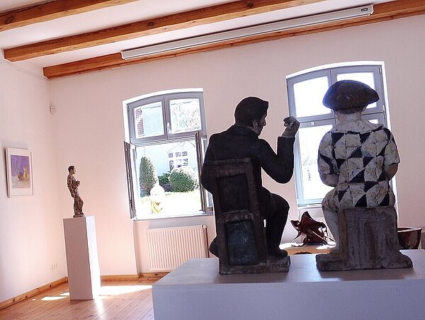 Ausstellung Robert Metzkes, Skulpturen Barbara Putbrese, Malerei