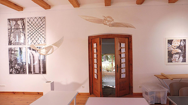 Inga Carrière vermittelte in ihrer Ausstellung Techniken