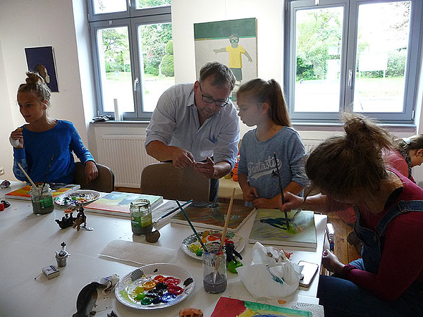 Kunsthaus Koldenhof, “Malen mit dem Maler“ mit Sven Ochsenreither Kunsthaus Koldenhof, “Malen mit dem Maler“ mit Sven Ochsenreither