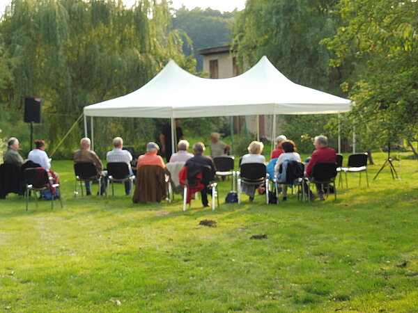 musikalische Lesung Friedhelm Mäker: Lyrik Erdmann-Michael Haerter: E-Piano