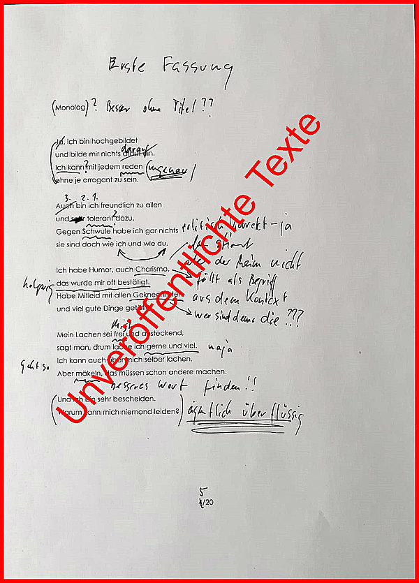 Wolfgang Maercker liest kurze Prosa